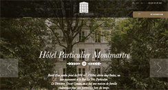 Desktop Screenshot of hotel-particulier-montmartre.com