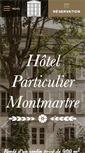 Mobile Screenshot of hotel-particulier-montmartre.com