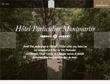 Tablet Screenshot of hotel-particulier-montmartre.com